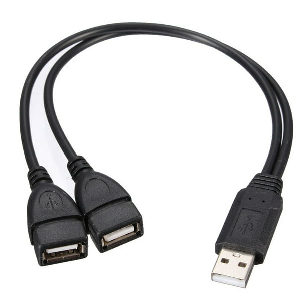 XINGLAI USB 2.0 Type A 1 Male to 2 Female Y-Splitter Data Sync Charging Extension Cable Cables Cable Length : Other 